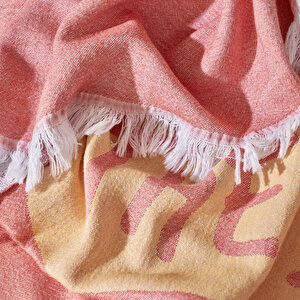 %100 Pamuk Love The Sea Peştamal Kiremit (90x160 Cm) Kiremit