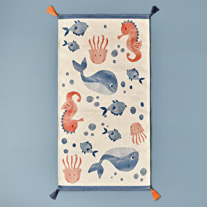 Marine Bebek Kilim (80x150 Cm) Çok Renkli