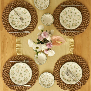 Veronica Porselen 8 Parça 4 Kişilik Kahvaltı Takımı Çok Renkli