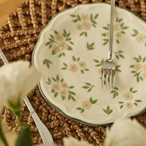 Veronica Porselen 8 Parça 4 Kişilik Kahvaltı Takımı Çok Renkli