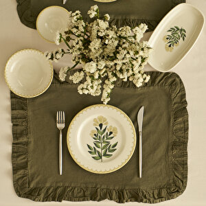 Lena Porselen 10 Parça 4 Kişilik Kahvaltı Takımı Çok Renkli