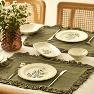 Lena Porselen 10 Parça 4 Kişilik Kahvaltı Takımı Çok Renkli