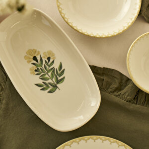 Lena Porselen 10 Parça 4 Kişilik Kahvaltı Takımı Çok Renkli