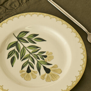 Lena Porselen 10 Parça 4 Kişilik Kahvaltı Takımı Çok Renkli