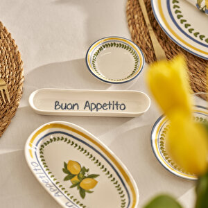 Lemoncello Porselen 26 Parça 6 Kişilik Kahvaltı Takımı Çok Renkli