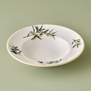 Olive Porselen Makarna Tabağı Yeşil (27 Cm) Yeşil