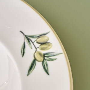 Olive Porselen Makarna Tabağı Yeşil (27 Cm) Yeşil