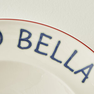 Line Porselen Makarna Tabağı Kırmızı (28 Cm) Kırmızı