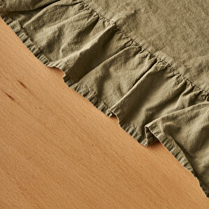 %100 Pamuk Elegance Runner Haki (50x150 Cm) Haki