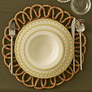 Lena Porselen 12 Parça 4 Kişilik Yemek Takımı Çok Renkli