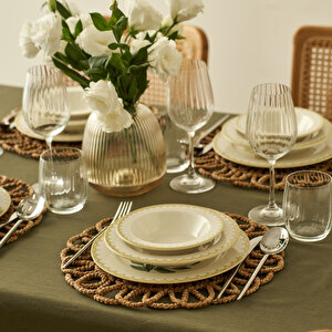 Lena Porselen 12 Parça 4 Kişilik Yemek Takımı Çok Renkli