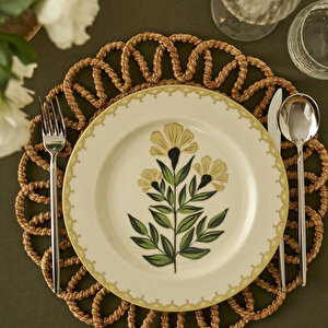 Lena Porselen 12 Parça 4 Kişilik Yemek Takımı Çok Renkli