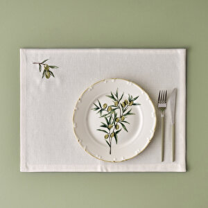 Olive Amerikan Servis Krem (35x45 Cm) Krem