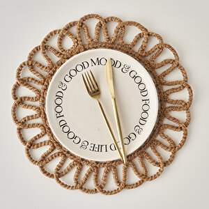 Rosy Örgü Amerikan Servis Kahverengi (35 Cm) Kahverengi