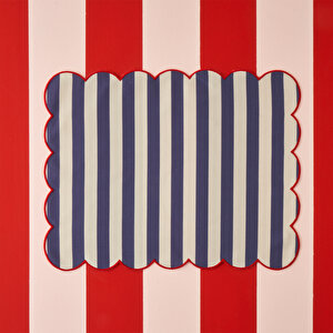 Line Pamuklu Amerikan Servis Mavi (35x45 Cm) Mavi