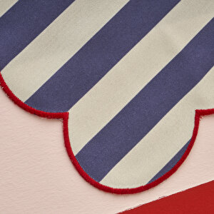 Line Pamuklu Amerikan Servis Mavi (35x45 Cm) Mavi