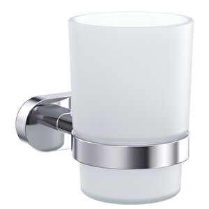 Venüs Diş Fırçalık (buzlu Cam) Krom