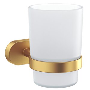 Venüs Diş Fırçalık (buzlu Cam) Mat Altın