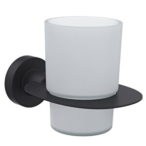 Master Diş Fırçalık (buzlu Cam) Mat Siyah