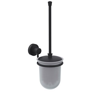 Master Tuvalet Fırçalık (buzlu Cam) Mat Siyah