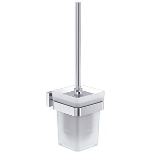 Prıme Tuvalet Fırçalık (buzlu Cam) Krom