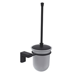 Viona Tuvalet Fırçalık (buzlu Cam) Mat Siyah