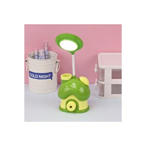 Şirin Ev Masa Lambası Ve Kalemlik, 22x10, Yeşil