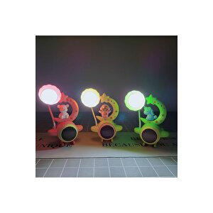 Uçaklı Ayıcık Masa Lambası, Pembe, 23x10 Pembe