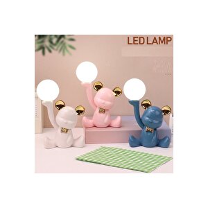 Ay Tutan Ayıcık Gece Lambası, Beyaz, 19x15 Beyaz