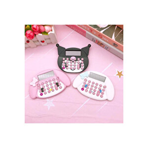 Hello Kitty Mini Hesap Makinesi, Pembe, 10x8 Pembe