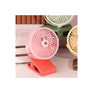 Figürlü Masaüstü Fan, Klipsli, Usb Li Ve Şarj Edilebilir, Sarı, 16x11 Kırmızı