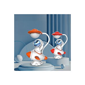 Roketli Astronot Masa Lambası, 25x12, Turuncu