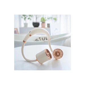 Boyunluk Fan, 3 Kademeli, Usb Li Ve Şarj Edilebilir, Beyaz, 60 Cm Beyaz