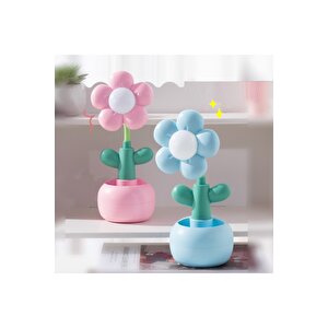 Papatya Masa Lambası Ve Kalemlik, Pembe, 22x8 Pembe