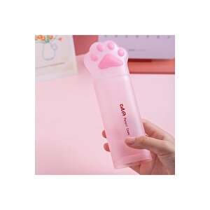 Patili Kalemlik Kutusu, Pembe, 19x6- Pembe