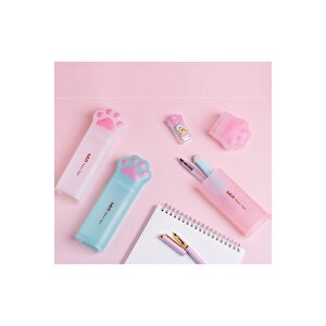 Patili Kalemlik Kutusu, Pembe, 19x6- Pembe