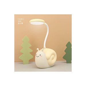 Salyangoz Masa Lambası Ve Kalemlik, Sarı, 29x9 Sarı