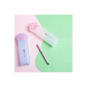 Patili Kalemlik Kutusu, Beyaz, 19x6- Beyaz