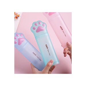 Patili Kalemlik Kutusu, Mavi, 19x6- Mavi