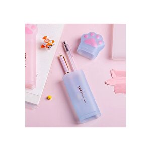 Patili Kalemlik Kutusu, Mor, 19x6- Mor