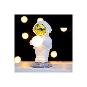 Büyük Astronot Masa Lambası, 30x15 Altın