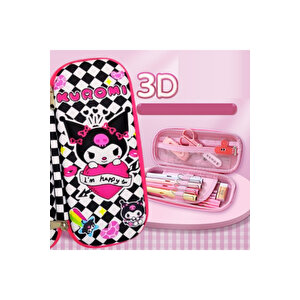 Kuromi 3d Çok Amaçlı Kalemlik Ve Kırtasiye Kutusu, Pembe, 22x10 Pembe