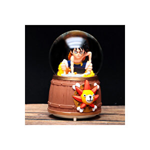 Naruto Orta Boy Kar Küresi Işıklı, Müzikli, Siyah, 12x8 Siyah