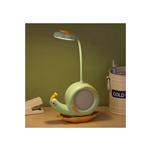 Salyangoz Masa Lambası, Yeşil, 32x15, Yeşil