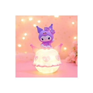 Mor Ayda Gece Lambası, 16x11, Sürpriz Hediye Ile Şıklık Katın Mor