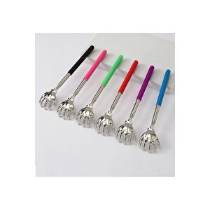 Yüzüklü El Metal Katlanabilir Sırt Kaşıyıcı, Gümüş, 59x3 Gümüş