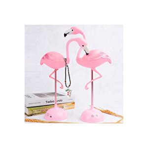 Flamingo Dokunmatik Gece Lambası, Pembe, 38x20 Pembe