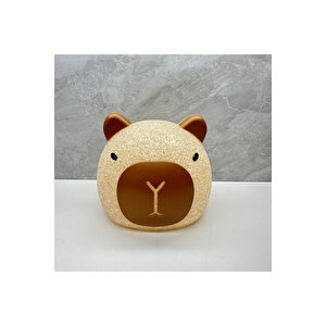 Capybara Işık Saçan Gece Lambası, Beyaz, 13x12