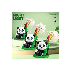 Panda Masa Lambası, Kalemlik Ve Kalemtıraş, Renkli, 29x12