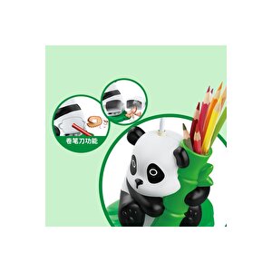 Panda Masa Lambası, Kalemlik Ve Kalemtıraş, Renkli, 29x12